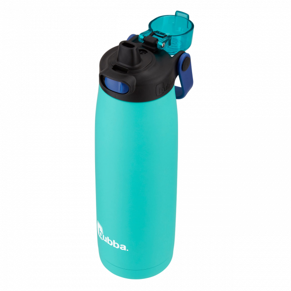 TERMO BUBBA RADIANT PUSH-BUTTON STRAW LID 24oz ISLAND TEAL RUBBER