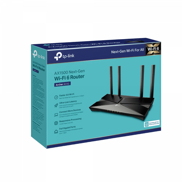 ROUTER TP-LINK ARCHER AX10 AX1500 WI-FI6 4ANT - Imagen 3