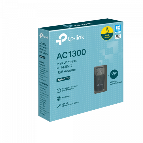 MINI ADAPTADOR USB TP-LINK ARCHER T3U AC1300
