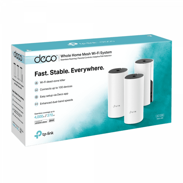 SISTEMA WI-FI MESH TP-LINK AC1200 DECO M4 (3PACK) - Imagen 2