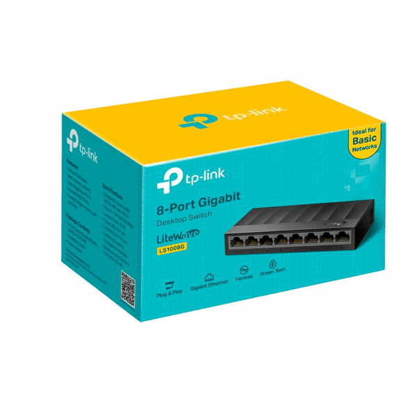 SWITCH TP-LINK LS1008G 8 PUERTOS 10/100/1000MBPS - Imagen 2