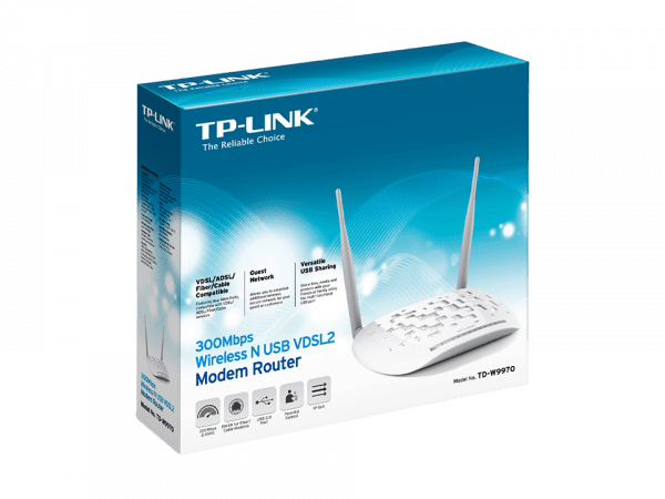 MÓDEM ROUTER TP-LINK TD-W9970 VDSL2 USB N 300MBPS 2ANT - Imagen 3