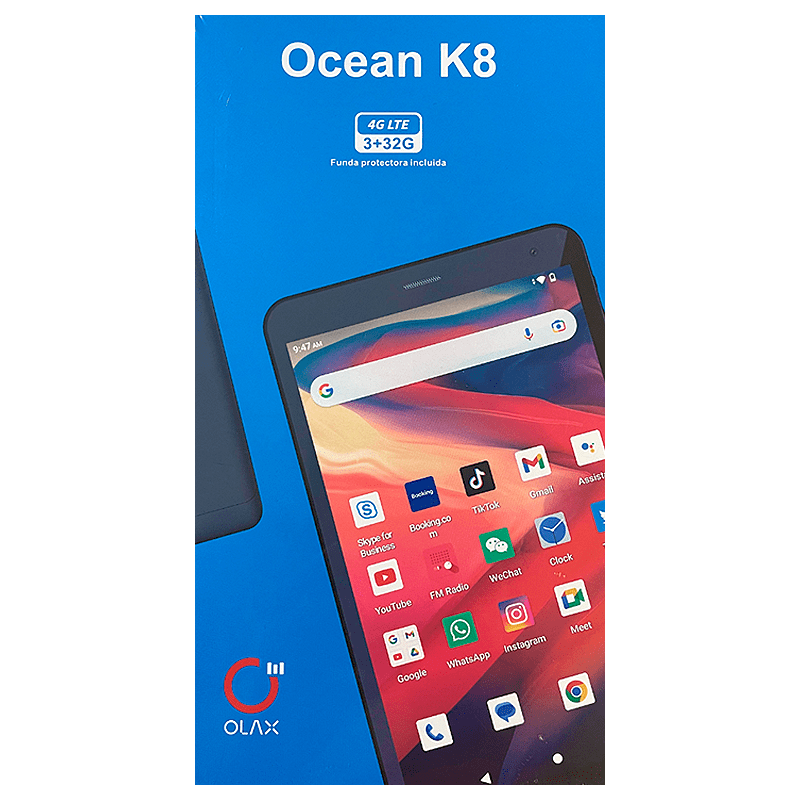 TABLA OLAX OCEAN K8 8" 4G LTE 3+32GB 1 TABLA OLAX OCEAN K8 4G LTE 3+32GB