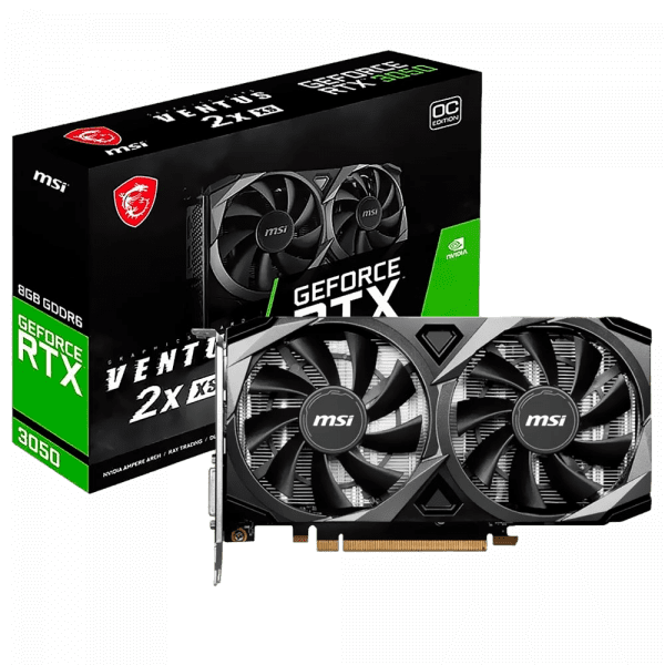 TARJETA DE VIDEO MSI GEOFORCE RTX3050 VENTUS 2X 8GB GDDR6