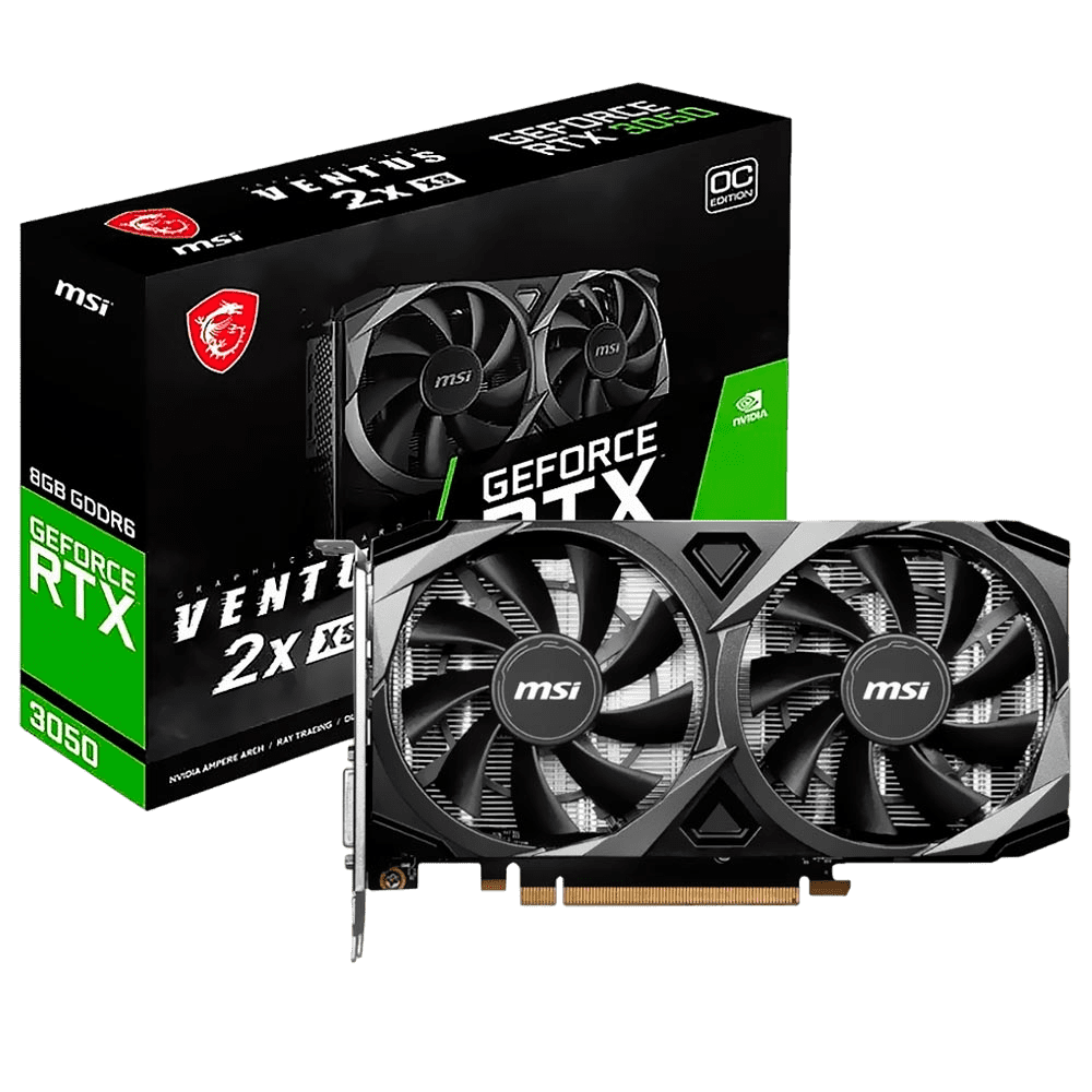 TARJETA DE VIDEO MSI GEOFORCE RTX3050 VENTUS 2X 8GB GDDR6 1 TARJETA DE VIDEO MSI GEOFORCE RTX3050 VENTUS 2X 8GB GDDR6
