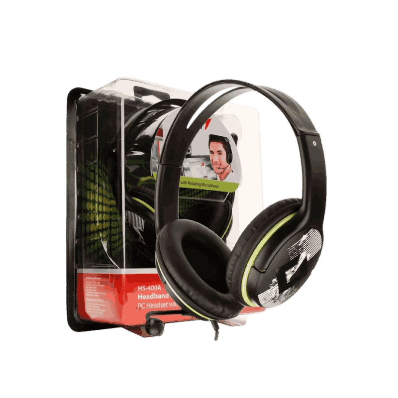 AUDIFONOS CON MICROFONO GENIUS 3.5MM HS-400A 1 AUDIFONOS CON MICROFONO GENIUS 3.5MM HS-400A