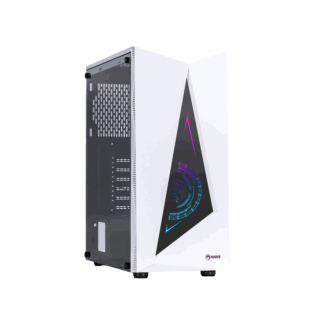 CASE MARVO TAZOS 110 CA-119 BLANCO LATERAL VIDRIO TEMPLADO RGB 1 CASE MARVO TAZOS 110 CA-119 BLANCO