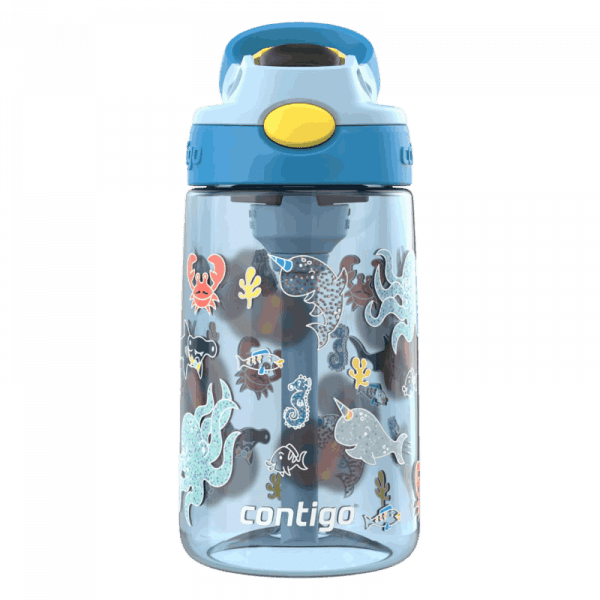 TERMO CONTIGO KIDS AUTOSPOUT CLEANABLE 14oz GLACIER SHARKS