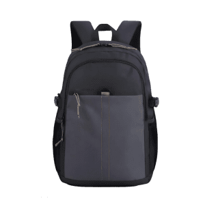 AOKING MOCHILA ESCOLAR POLIESTER NEGRO/GRIS