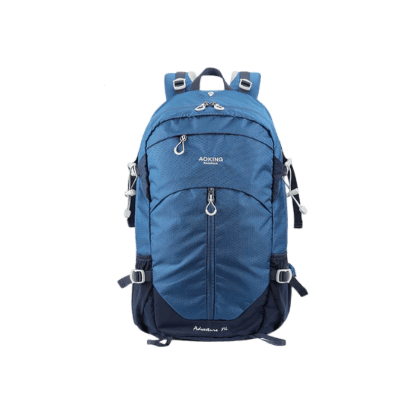 AOKING MORRAL MONTAÑERO IMPERMEABLE POLIESTER AZUL CON COBERTOR 1 AOKING MORRAL MONTAÑERO IMPERMEABLE POLIESTER AZUL CON COBERTOR JN4008BL