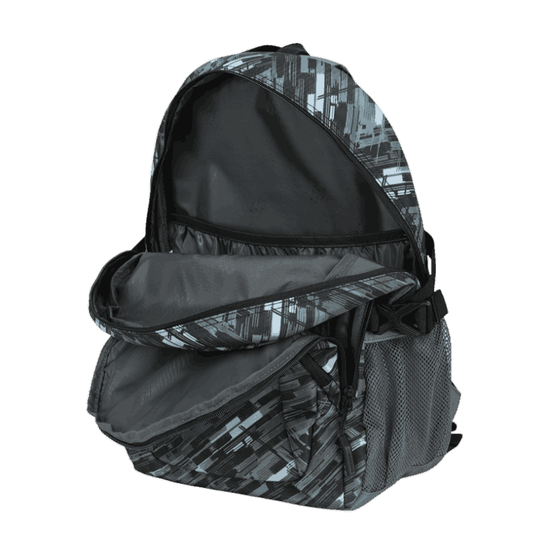 AOKING MORRAL ESCOLAR POLIESTER NEGRO/GRIS 2 AOKING MORRAL ESCOLAR POLIESTER NEGRO/GRIS - Imagen 2