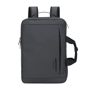 AOKING MORRAL/MALETIN EJECUTIVO PORTA LAPTOP 14,5" CON PUERTO USB TIPO C POLIESTER GRIS OSCURO SN-4002