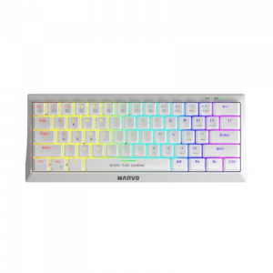 TECLADO GAMING MARVO HECATE 61R KG962G WH EN-R