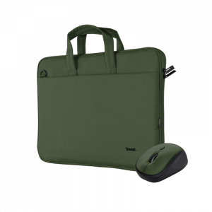 TRUST BOLSO PARA LAPTOP 16" Y MOUSE INALAMBRICO VERDE 24989
