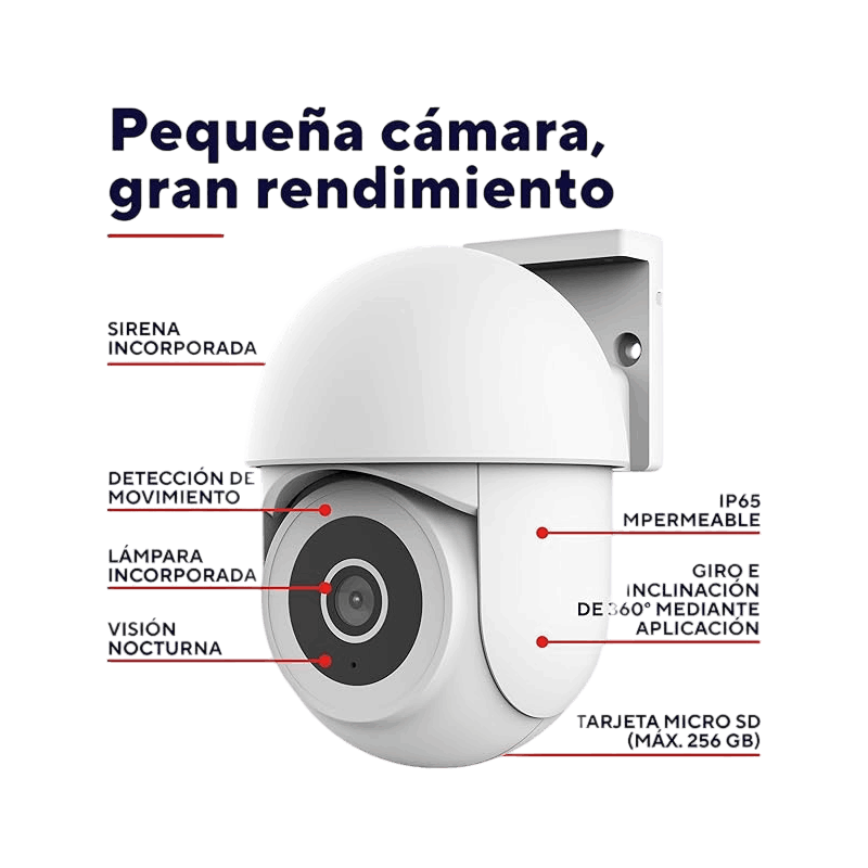 CAMARA DE VIGILANCIA TRUST EXT WIFI 360° CON MICROFONO IPCAM-3900 2 CAMARA DE VIGILANCIA TRUST EXT WIFI 360° CON MICROFONO IPCAM-3900 - Imagen 2