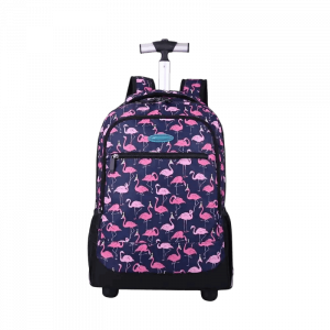 AOKING BOLSO CARRY ON CON COBERTOR DE RUEDAS NAVY FLAMINGO SLN88036-8N